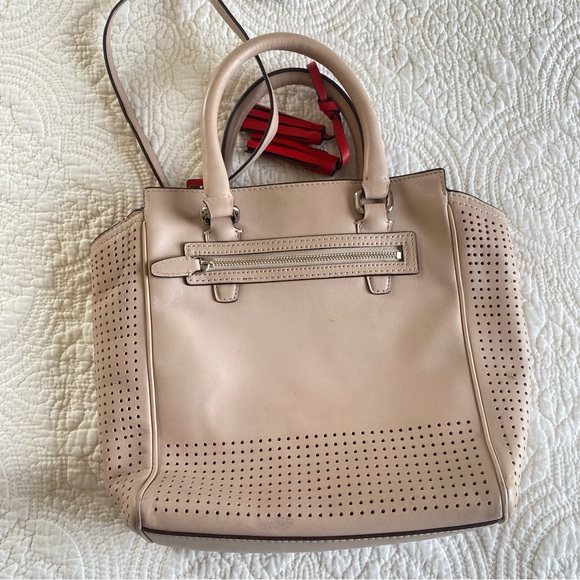 Coach Tanner Top Handle Light Pink/Tan shoulder bag cross body - Picture 5 of 8